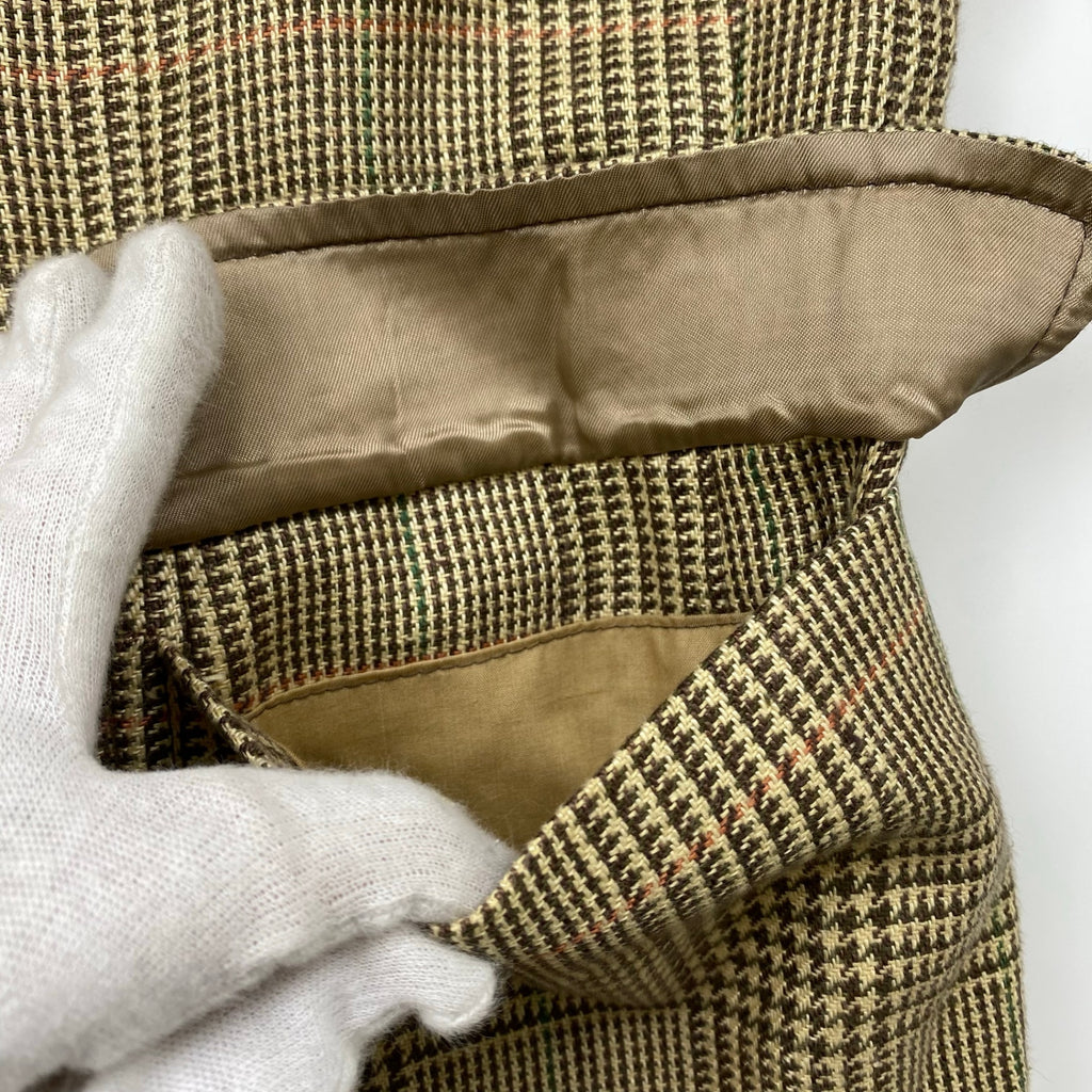 【HARITAGE ICON】 Polo by Ralph Lauren ポロ バイ ラルフローレン / リネン100％ 段返り ツイードジャケット 参考定価：150,000程度 SIZE:36S