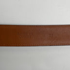 Brooks Brothers ブルックス ブラザーズ / レザーベルト ダークブラウン ゴールドバックル 日本製 美品 全長：105cm