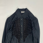 SCERVINO STREET / 長袖レース刺繍チュニックシャツ 参考定価：70,000程度 SIZE:46