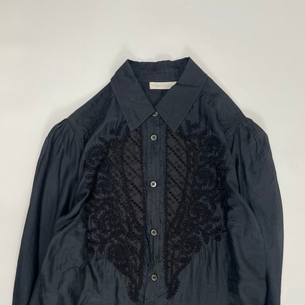 SCERVINO STREET / 長袖レース刺繍チュニックシャツ 参考定価：70,000程度 SIZE:46