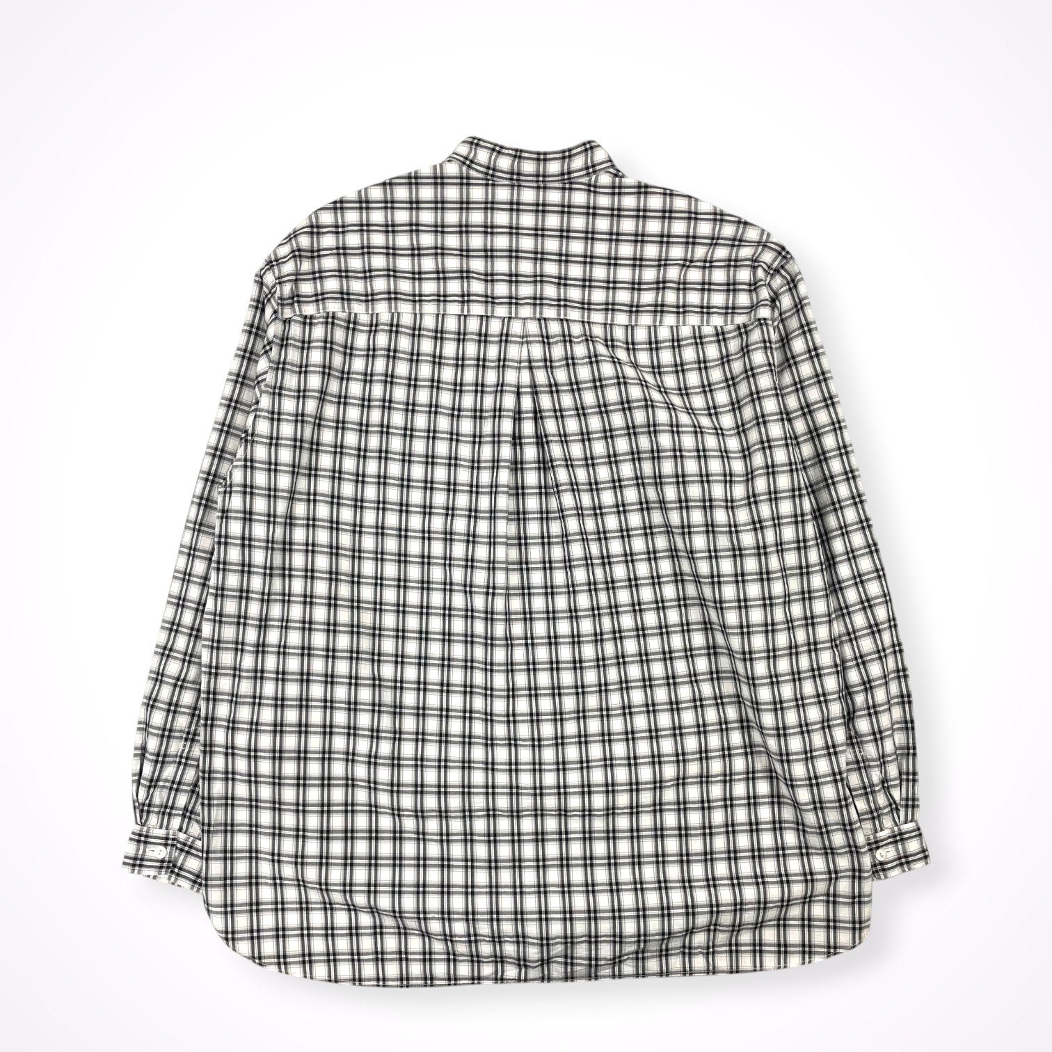 Name. / オーバーサイズノーカラーチェックシャツ 参考定価：30,000程度 SIZE:1