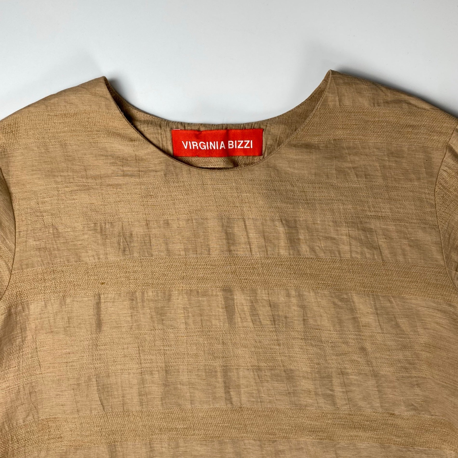 VIRGINIA BIZZI ヴァージニア ビッツィ / ボリューム切替ワンピース H.P. FRANCE取り扱い 参考定価：50,000程度 SIZE：42