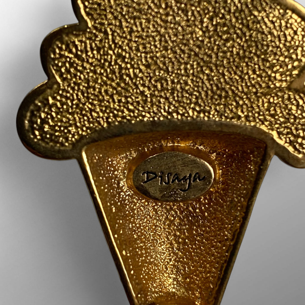 DISAYA ディサヤ / アイスクリーム ブローチ スワロフスキー