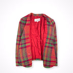 DONNA erre / セットアップ パイルチェックジャケット 参考定価：170,000程度 SIZE:42