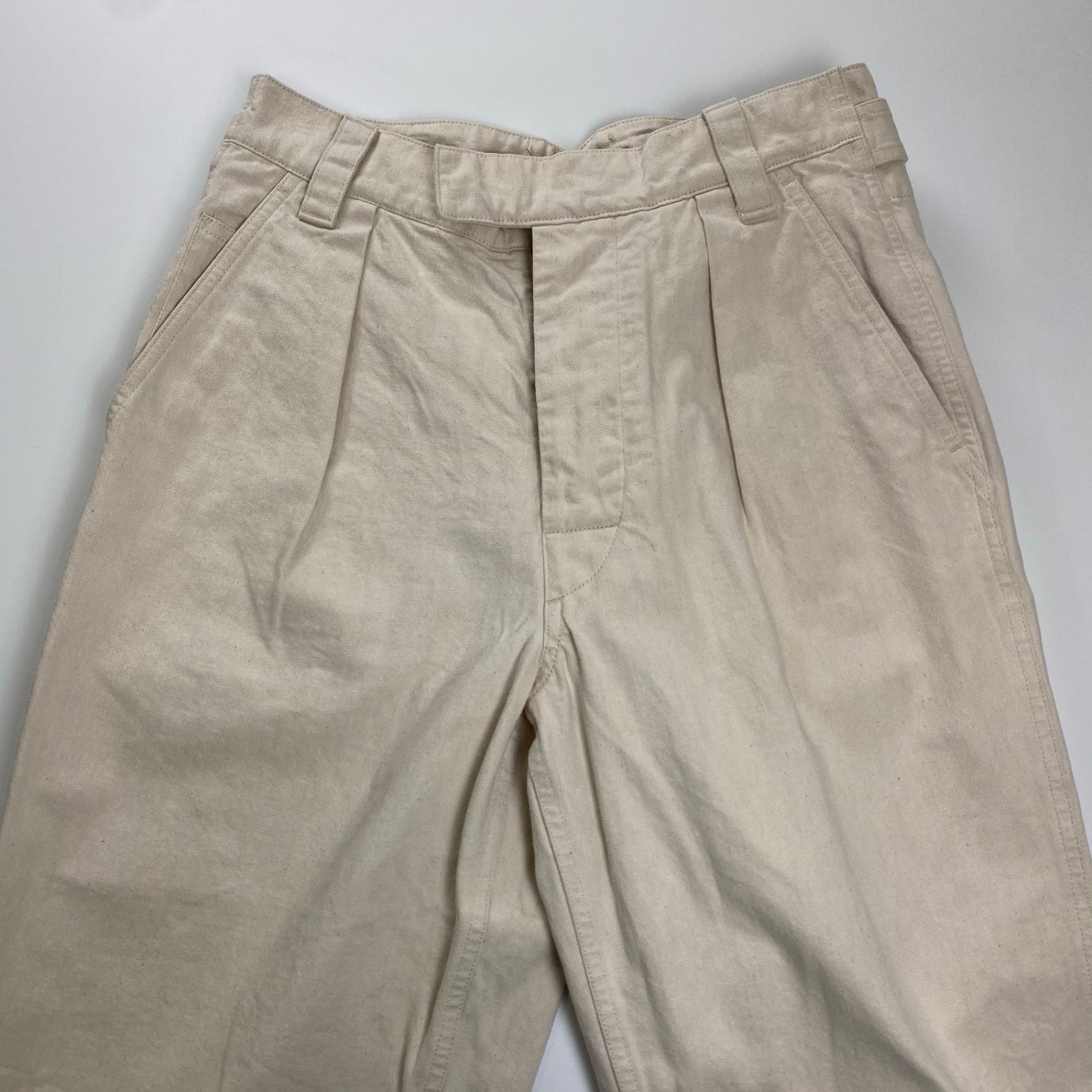 MHL エムエイチエル / NATURAL DENIM WIDE HEM TROUSER デニム 美品 参考定価：30,000程度 SIZE：2