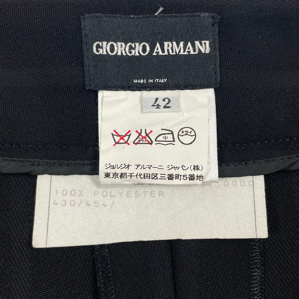 GIORGIO ARMANI / ヴィンテージストライプスラックス BORGO21 参考定価：160,000程度 SIZE:42