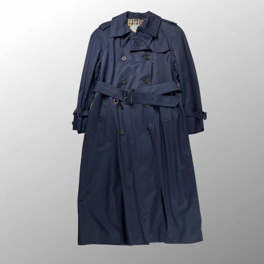 VINTAGE Aquascutum アクアスキュータム / 80s TRENCH COAT トレンチコート Aqua5生地 Dカン SIZE：36SHT(M程度)