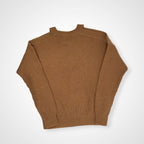 DESIGNERS REMIX CHARLOTTE ESKILDSEN デザイナーズ リミックス / オープンショルダーニット ブラウン 参考定価：33,000程度 SIZE：XS