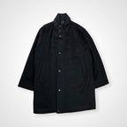 VINTAGE ヴィンテージ / ピュアカシミヤコート フード収納 ブラック 参考定価：200,000程度 SIZE:LL