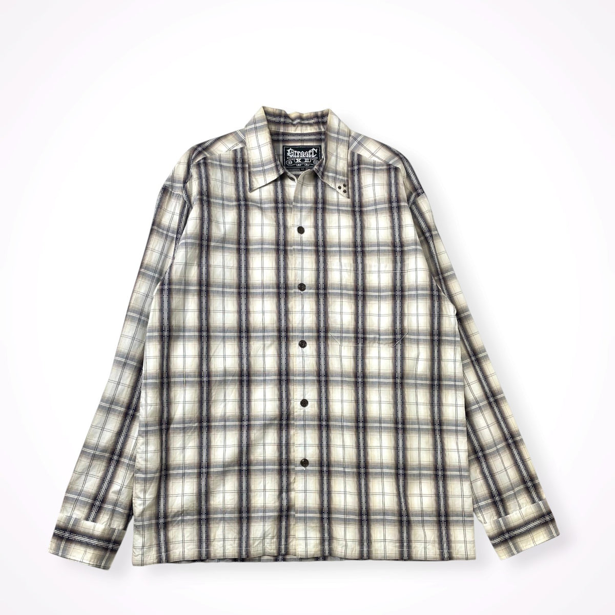 GREASER / シャドーチェックシャツ 参考定価：18,000程度 SIZE:XL