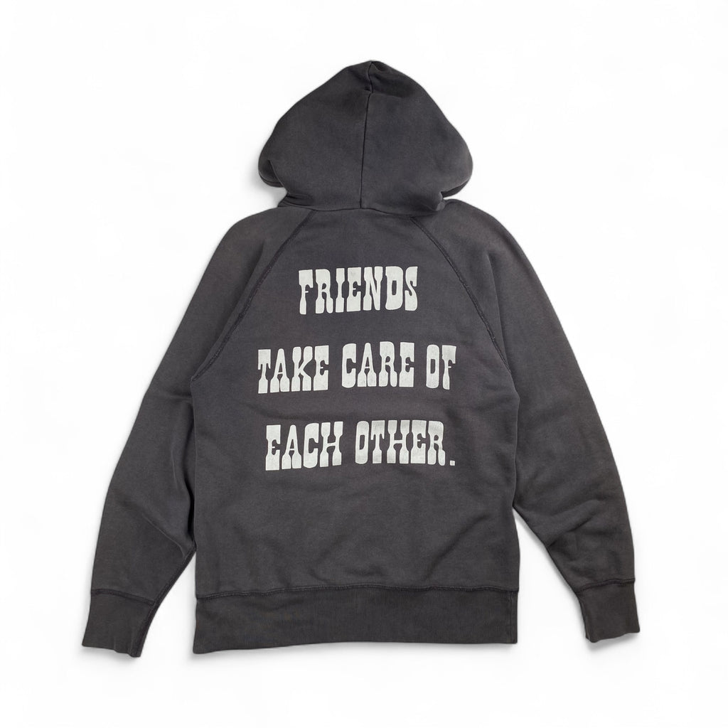 90s VINTAGE PEANUTS ピーナッツ / フェード感 両面プリント  プルオーバーパーカー SIZE：S