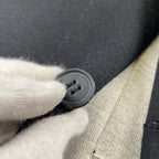FENDI フェンディ / ニット バイカラー ジャガード ジャケット MADE IN ITALY SIZE:48（L程度）