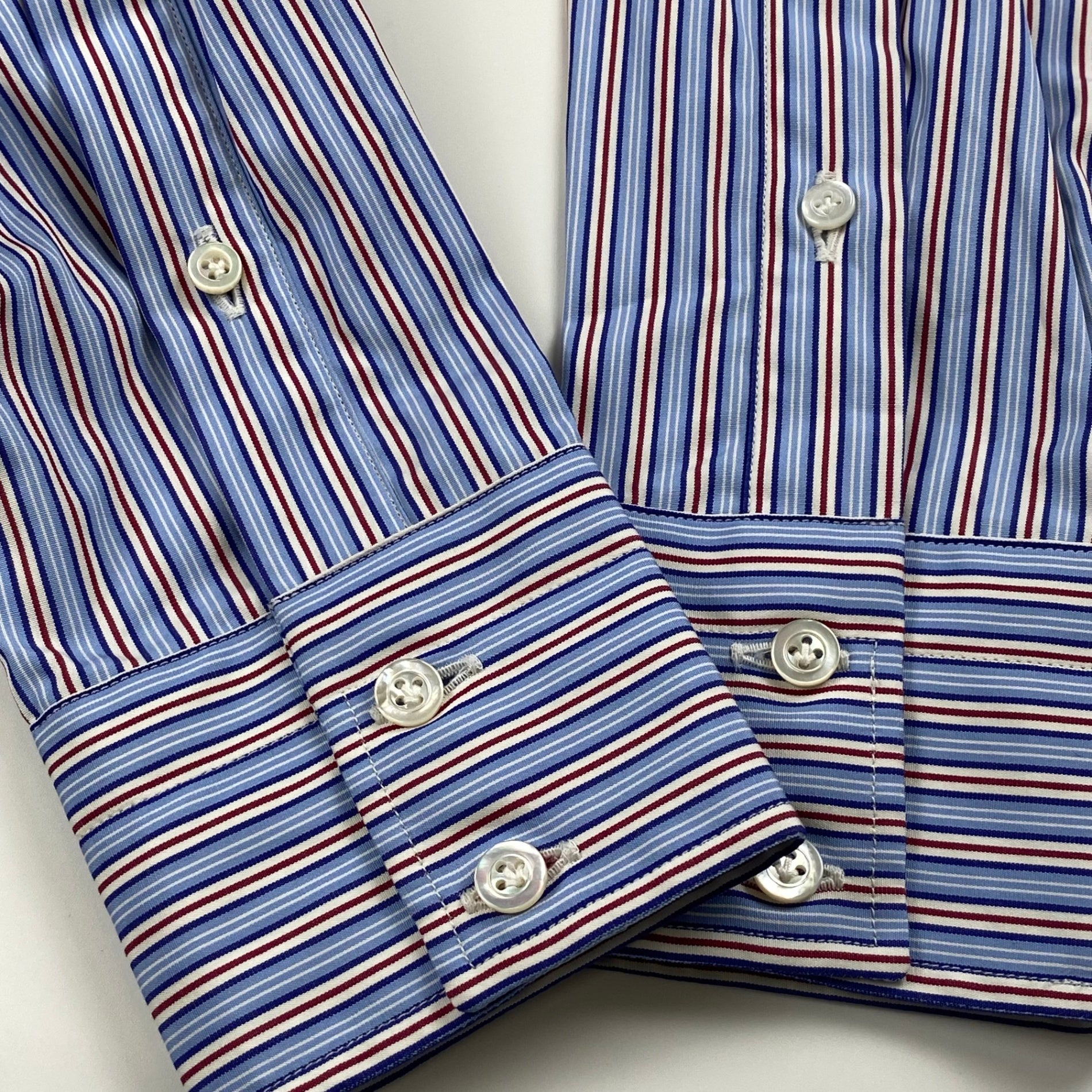 BARBA バルバ / ストライプ ドレスシャツ SIZE:39 15 1/2