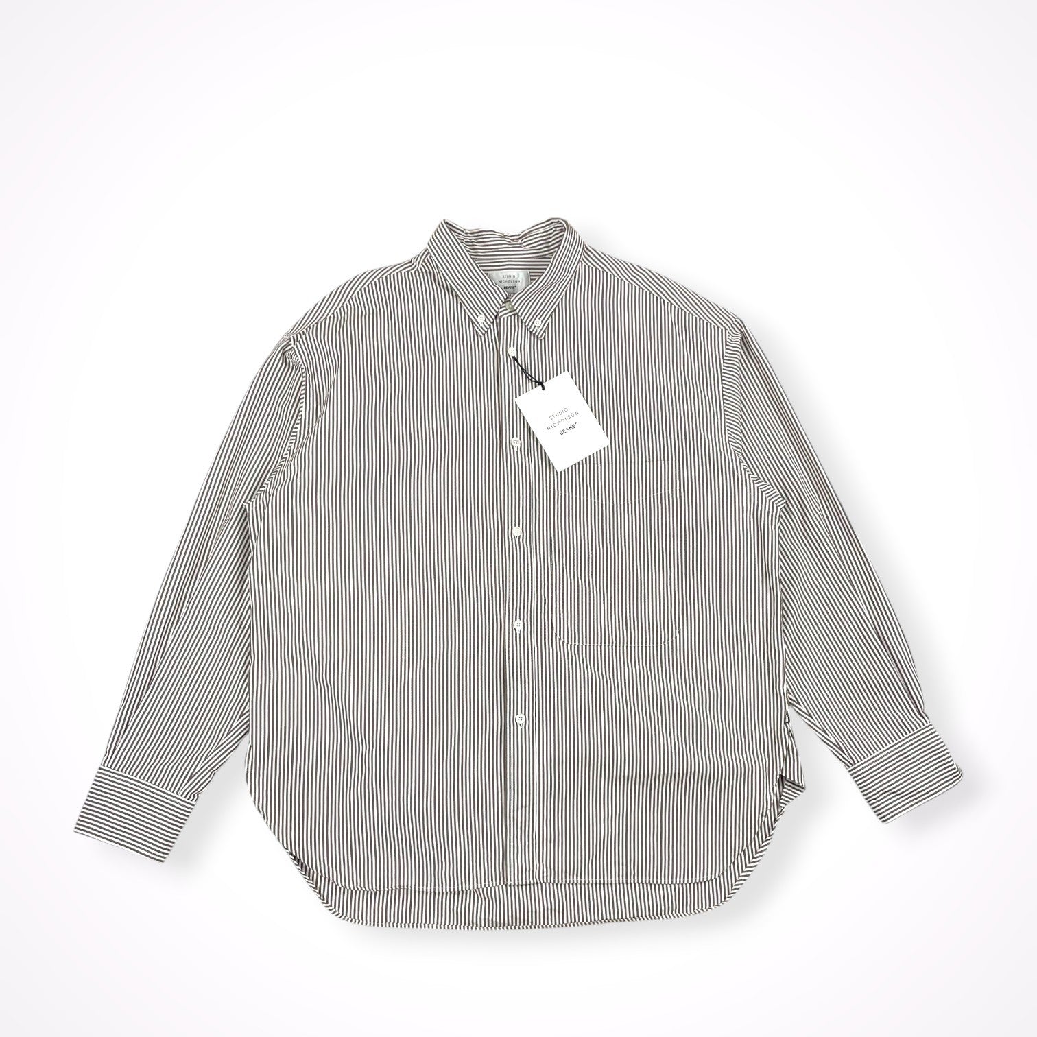 STUDIO NICHOLSON × BEAMS PLUS スタジオ ニコルソン ビームスプラス / LISA OXFORD SHIRT タグ付 参考定価：35,000+tax SIZE:M
