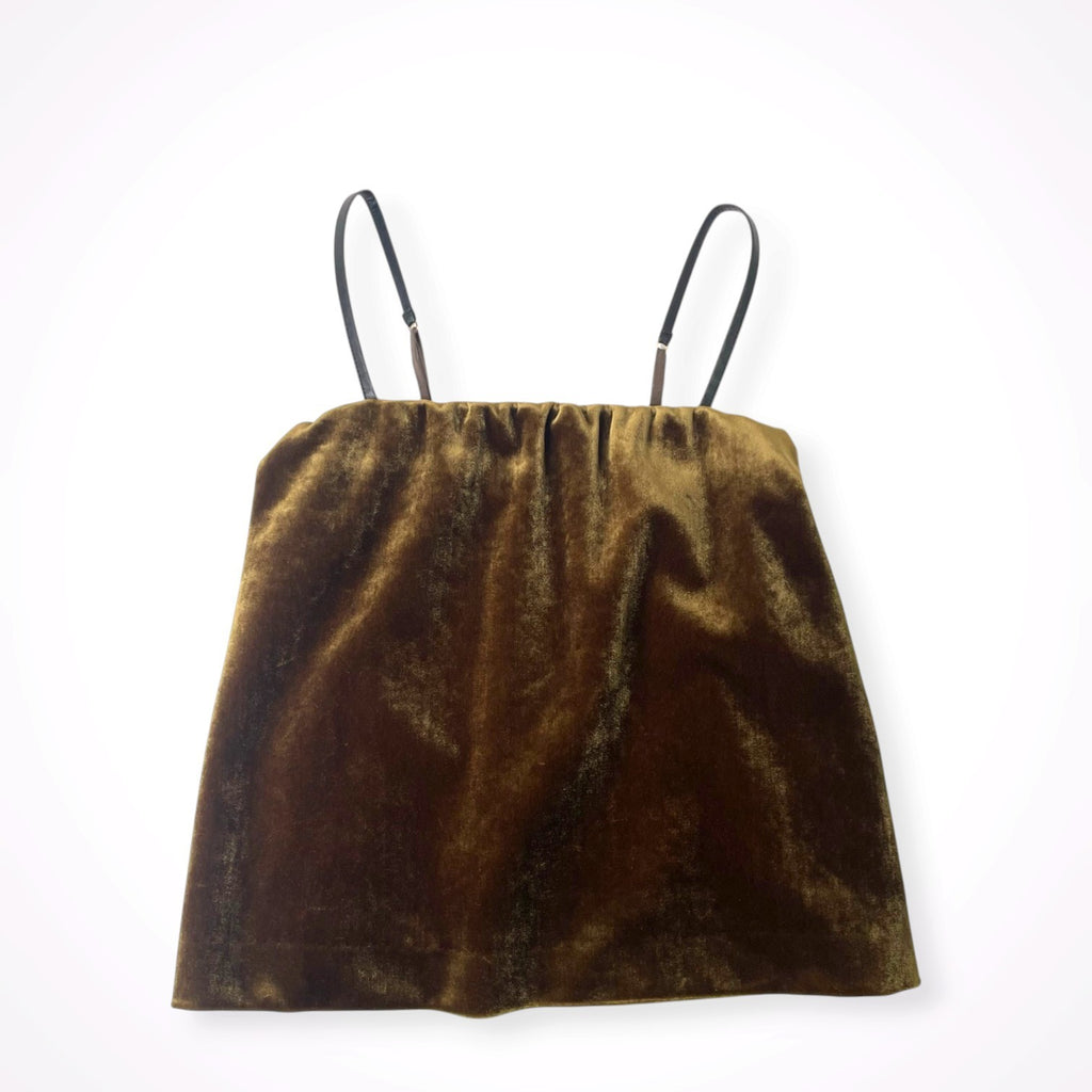 6 BEAUTY＆YOUTH / ベロア ベアトップ 参考定価：25,500程度 SIZE:36