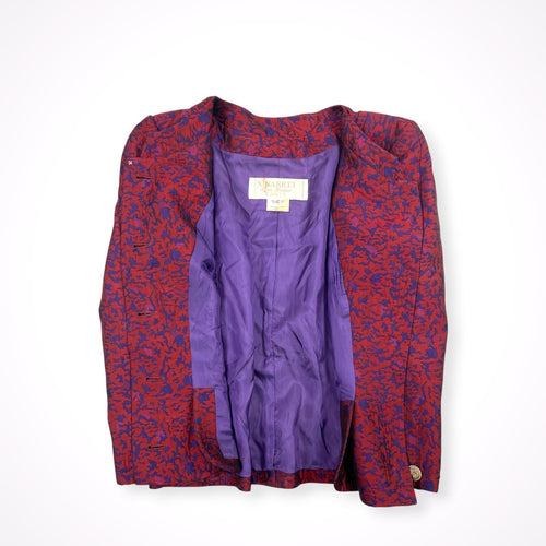 NINA RICCI / ヴィンテージ ジャガードジャケット 参考定価：200,000程度 SIZE:40