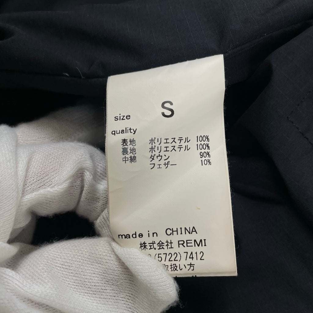 REMI RELIEF レミ レリーフ / ハーフスリーブダウン WRAP DOWN ネイビー 参考定価27,000+tax SIZE:S