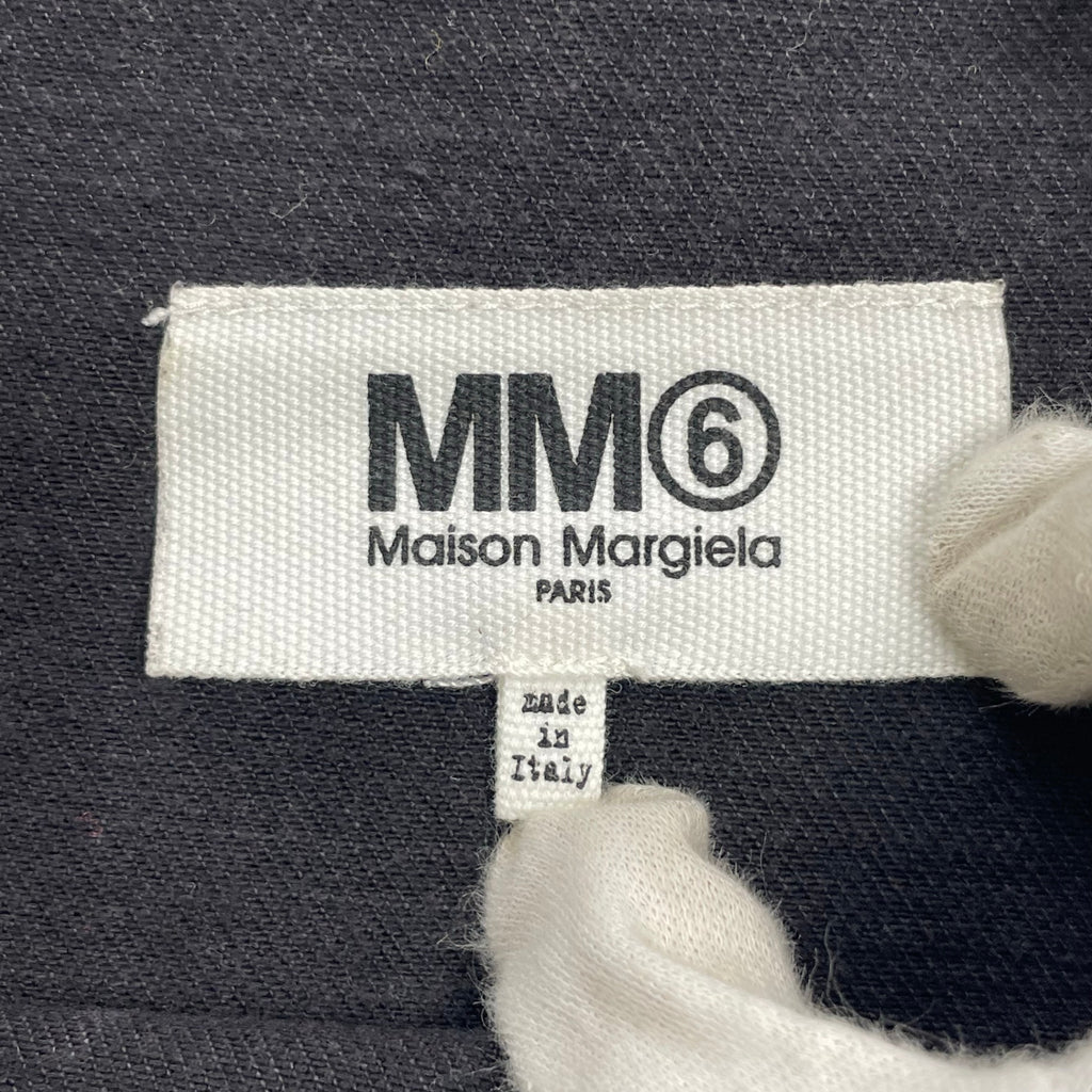 MM6 MAISON MARGIELA エムエムシックス メゾンマルジェラ / フリンジデザイン デニムプルオーバー ブラック 参考定価：38,000+tax SIZE:36