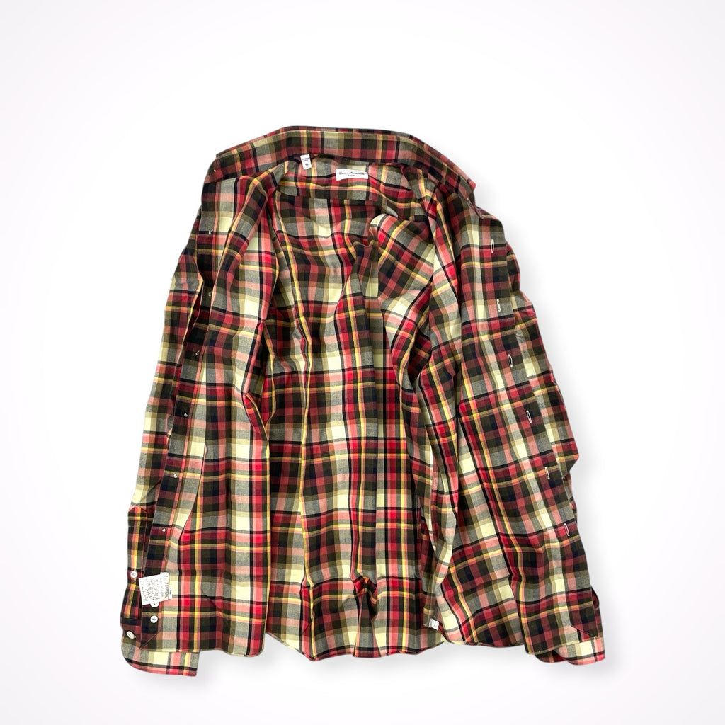 Errico Formicola / コットンチェックシャツ 参考定価：40,000程度 SIZE:M