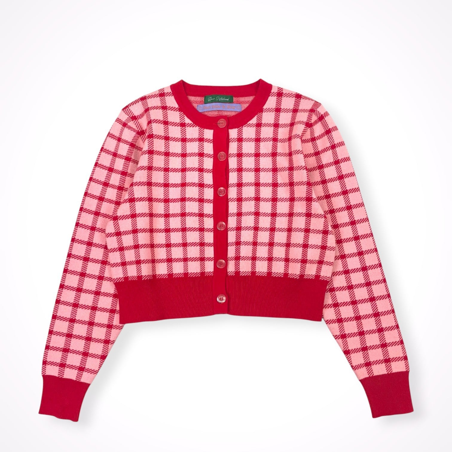 Dear Sisterhood / アンサンブルチェックカーデ 参考定価：15,000+tax SIZE：FREE