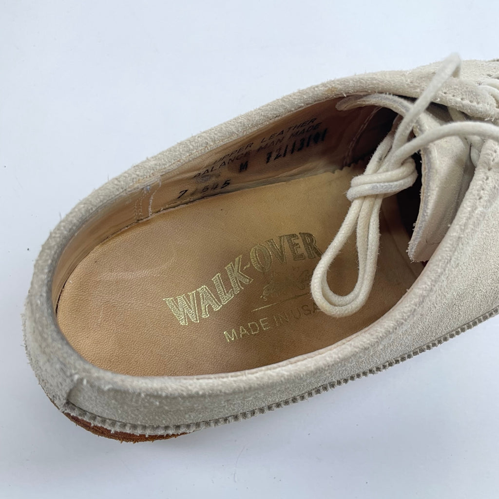 WALK-OVER / ホワイトスウェード CAMBRIDGE SIZE:7 1/2