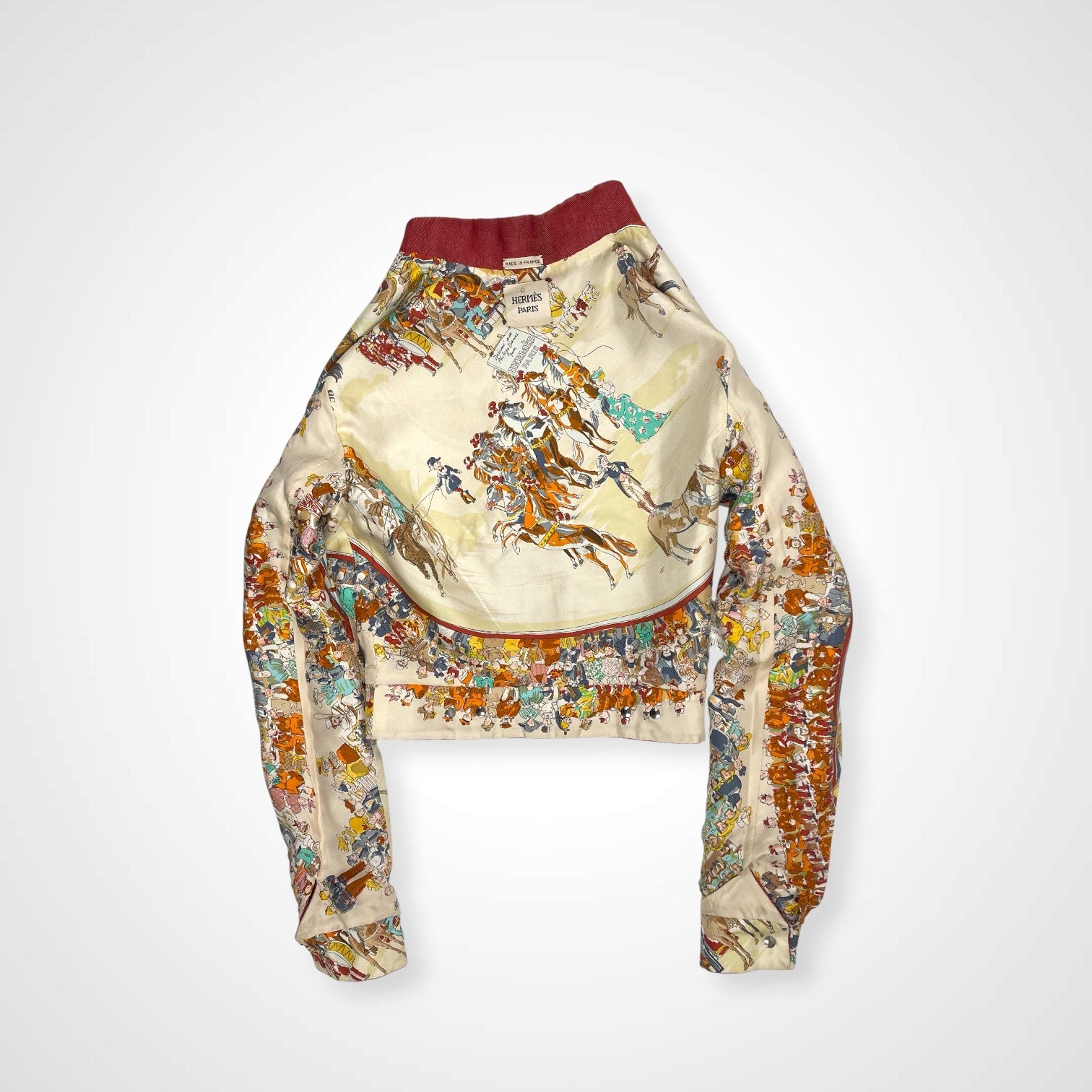 HERMES エルメス / カレライニング リネンデニムジャケット ゴルチエ期 参考定価：520,000程度 SIZE：36