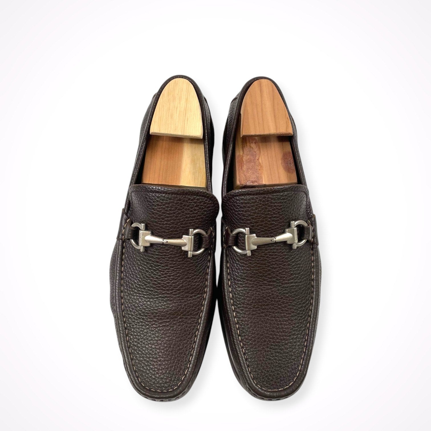 SALVATORE FERRAGAMO / ガンチーニローファー オールソール済  参考定価：70,000程度 SIZE:8 1/2