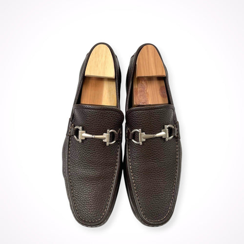 SALVATORE FERRAGAMO / ガンチーニローファー オールソール済  参考定価：70,000程度 SIZE:8 1/2