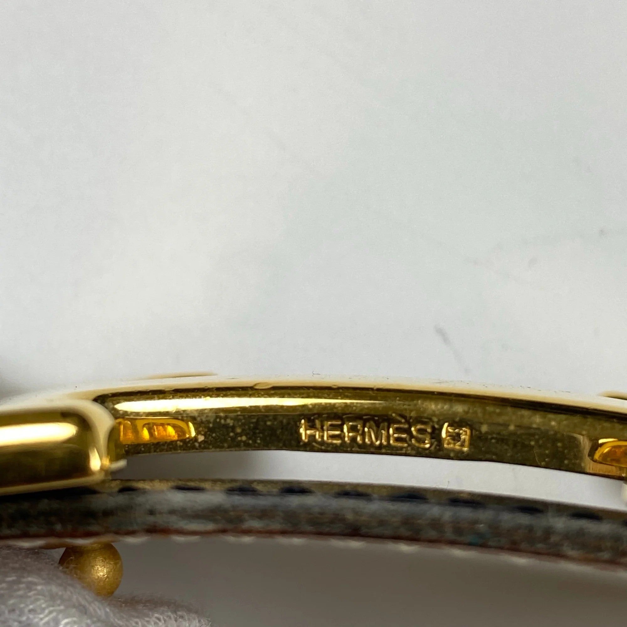 【極美品 鑑定済】 HERMES エルメス / コンスタンス Hバックル レザーベルト 〇Y刻印 ブラック×ベージュ 75cm