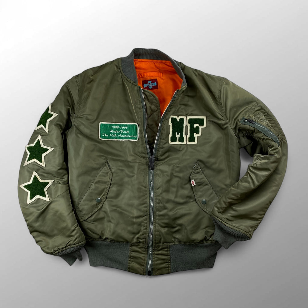 藤原ヒロシ MAJOR FORCE メジャーフォース / 10th Anniversary MA-1 ジャケット SIZE:medium-tall