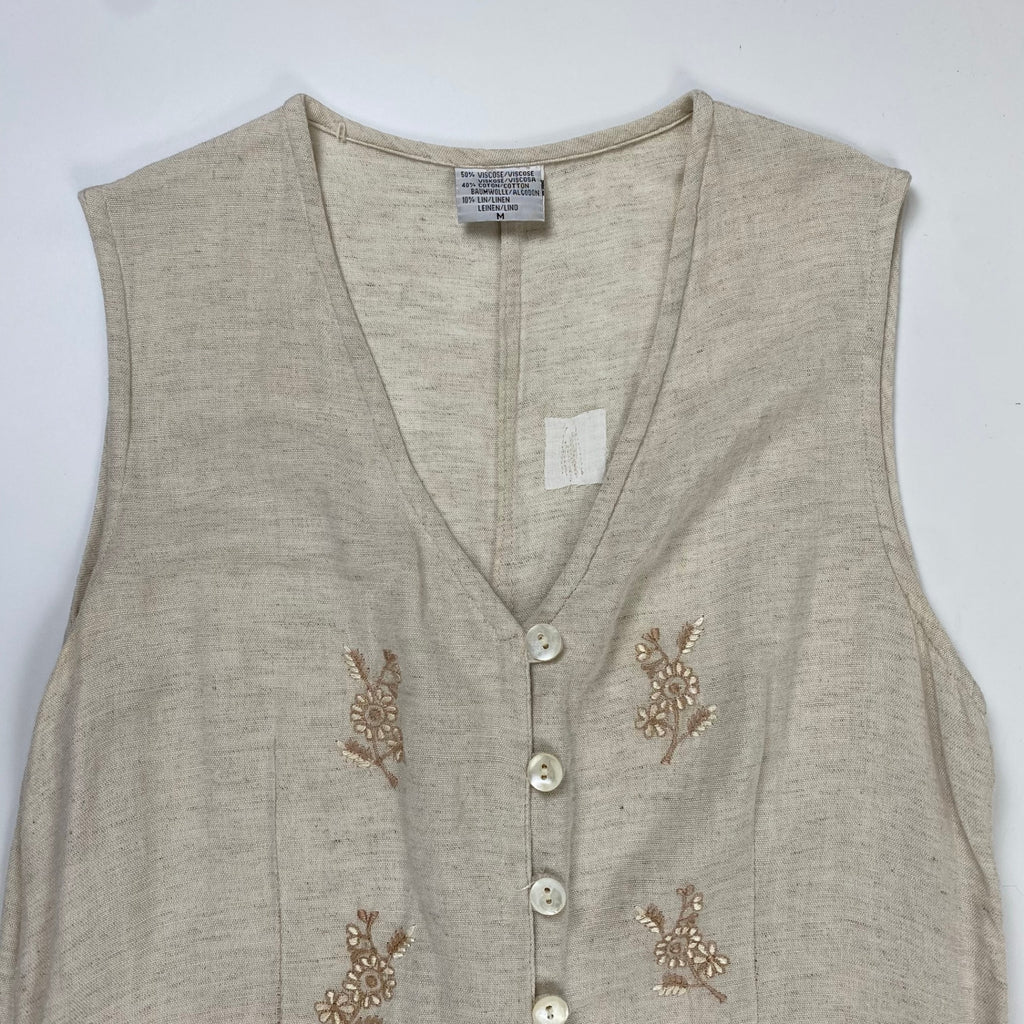 VINTAGE ヴィンテージ / コットンリネンMIX ヴィンテージワンピース SIZE：M