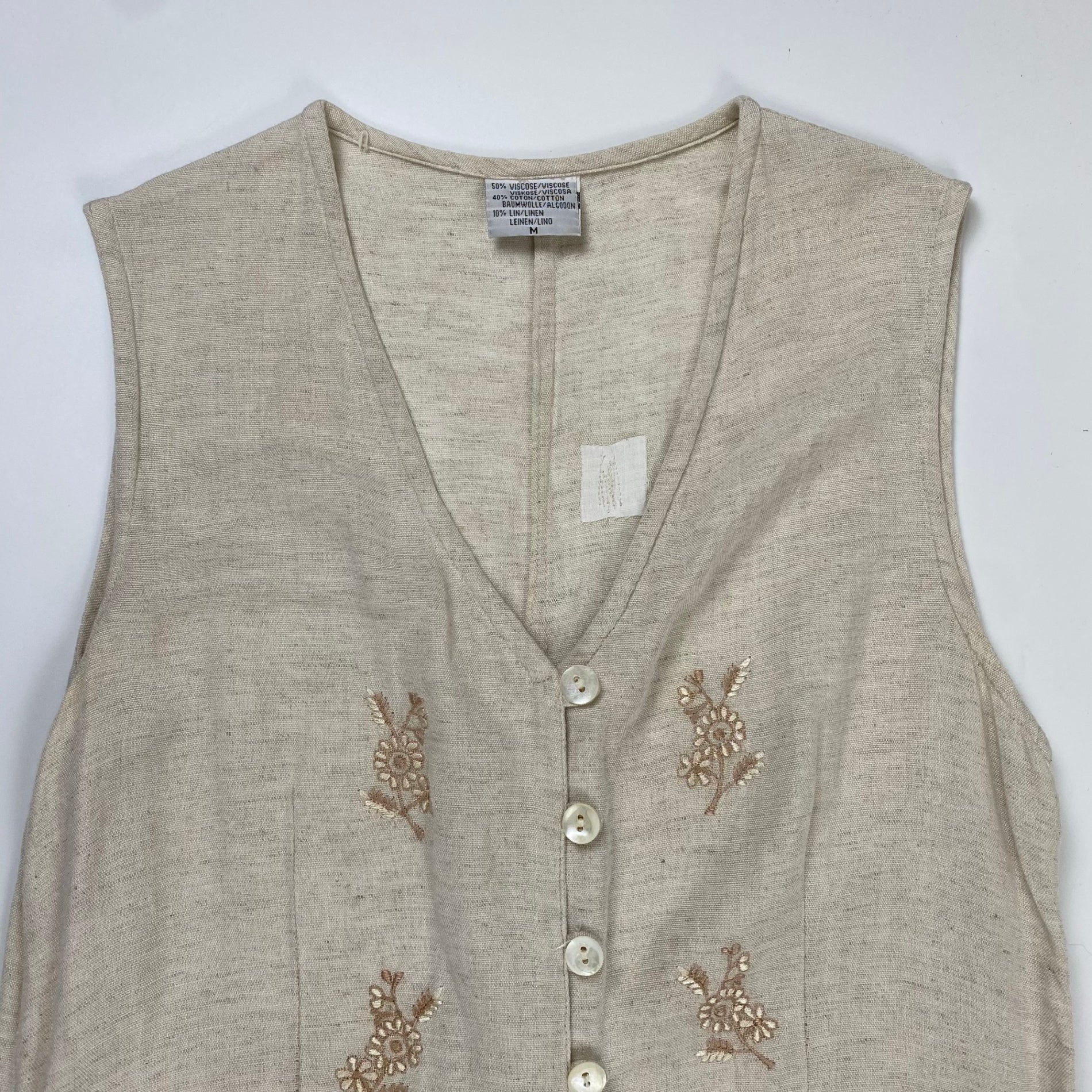 VINTAGE ヴィンテージ / コットンリネンMIX ヴィンテージワンピース SIZE：M