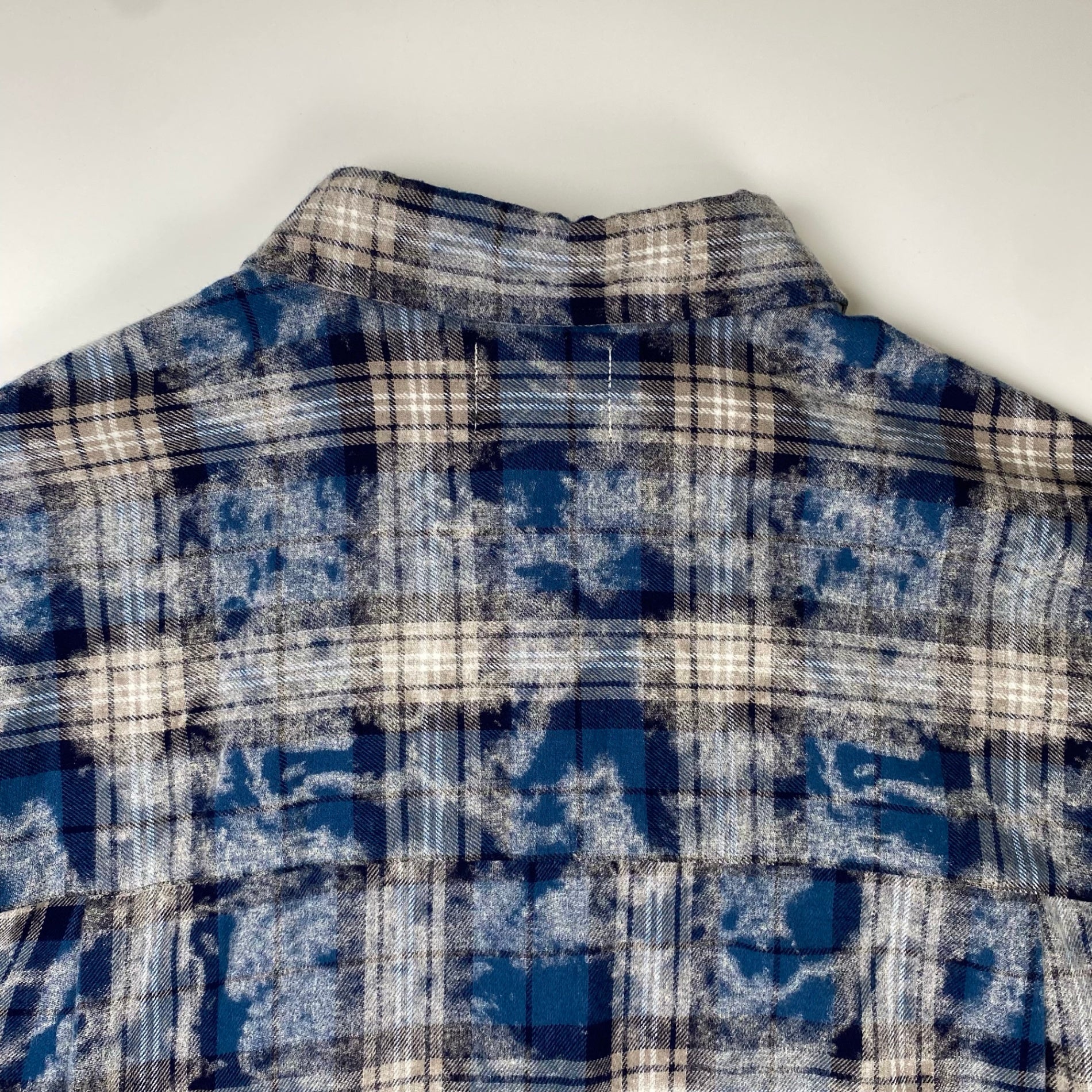 P.O.S ピーオーエス / グランジ フォグチェックシャツ 韓国発 SIZE:L程度