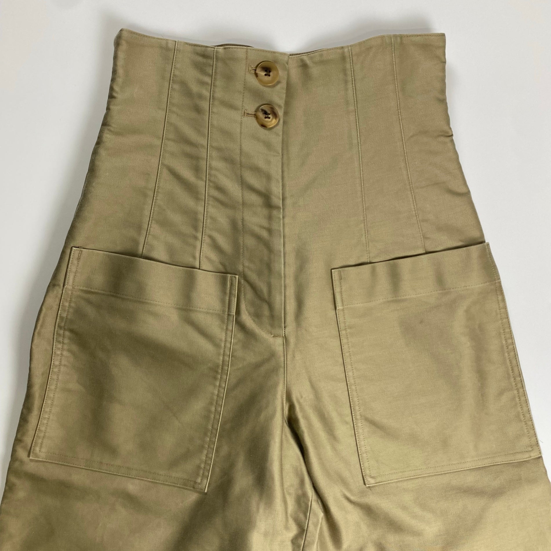 ELIN エリン / Chino patch-poc cropped pt チノ ハイウエストパンツ 参考定価：35,000+tax SIZE:38(M程度)