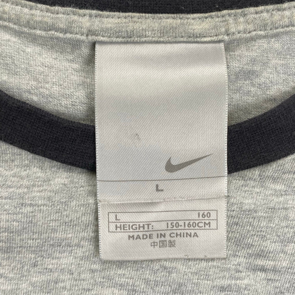 00s NIKE ナイキ / フロッキープリント リンガー ロゴTシャツ ユニセックス SIZE：L