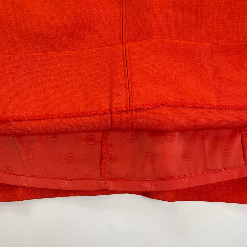 TORY BURCH トリーバーチ / ジップデザインワンピース オレンジ 参考定価：50,000程度 SIZE：6