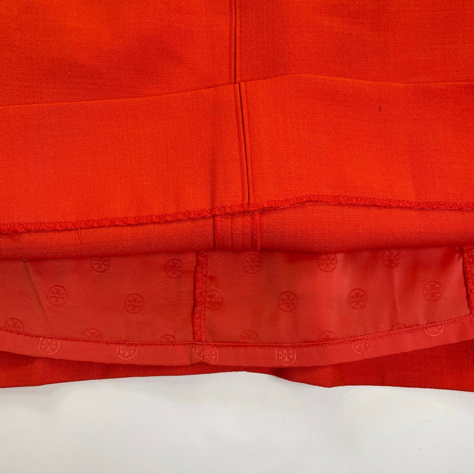 TORY BURCH トリーバーチ / ジップデザインワンピース オレンジ 参考定価：50,000程度 SIZE：6