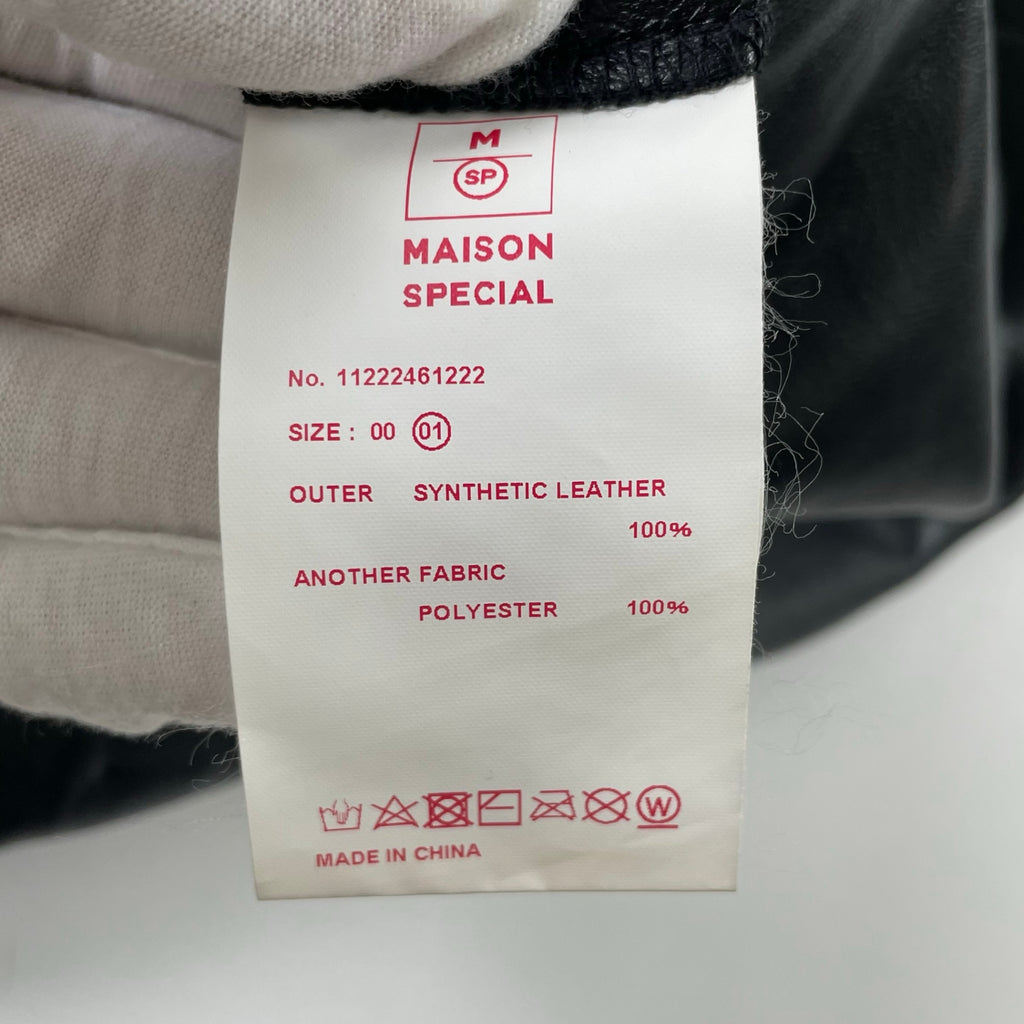 MAISON SPECIAL / プロテインレザー2タックサルエルパンツ 参考定価：23,000+tax SIZE:01