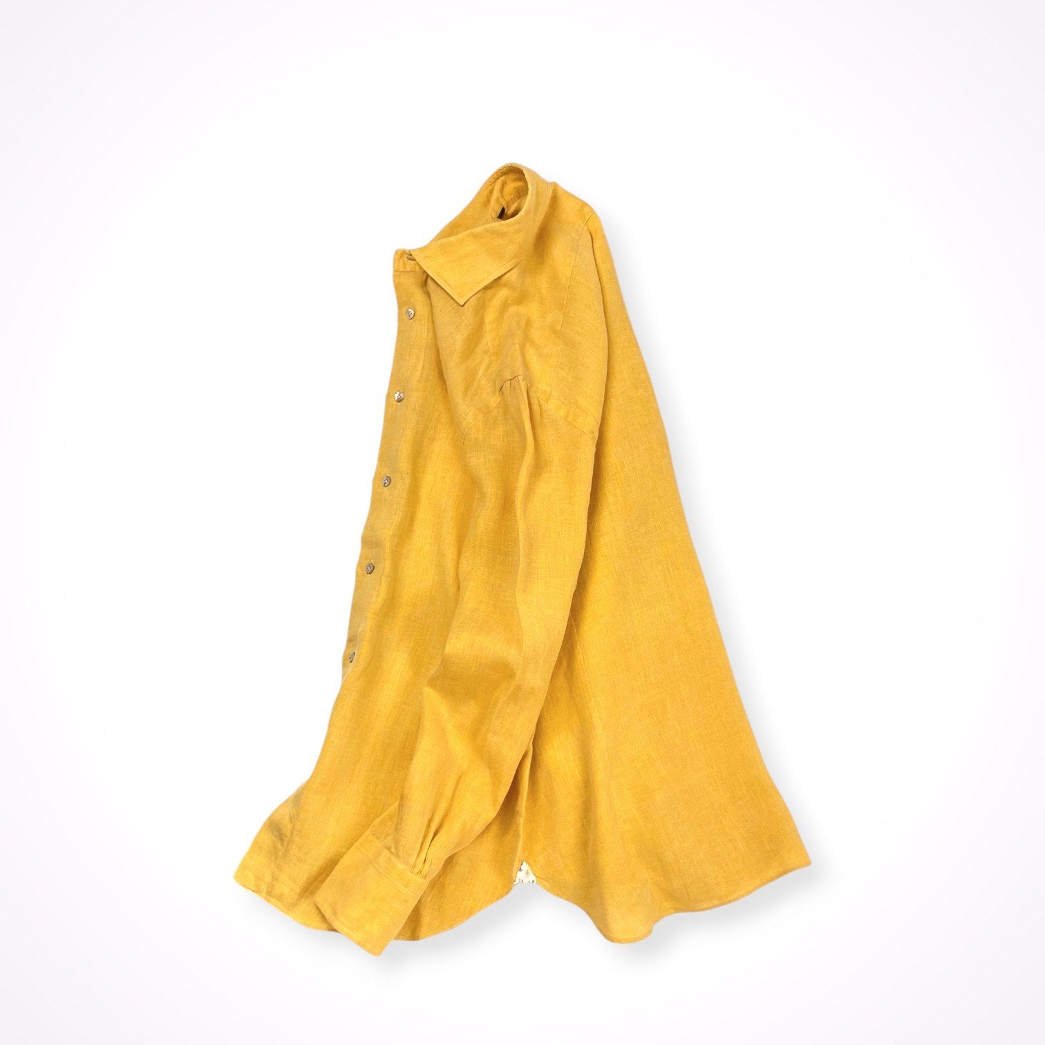 MAZZARELLI / リネンハンドフィニッシュシャツ 参考定価：40,000程度 SIZE：40