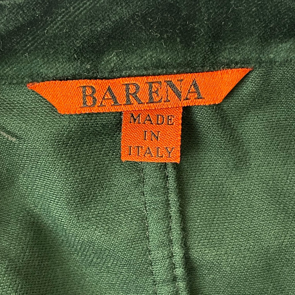BARENA / ベルベットテーラードジャケット 参考定価：75,000程度 SIZE:46
