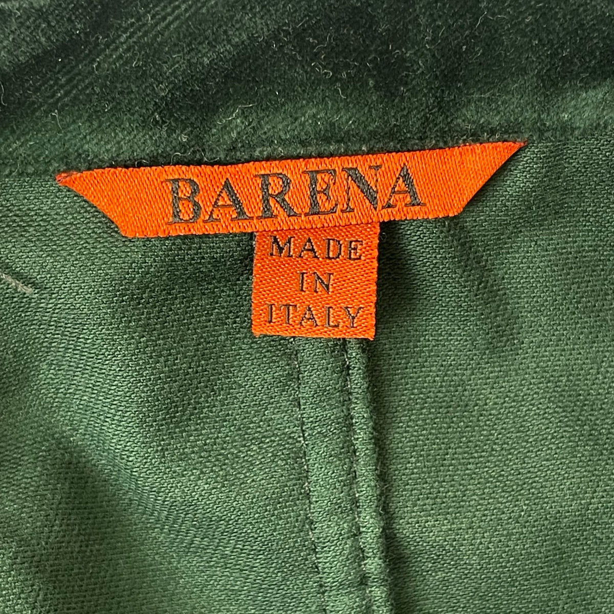 BARENA / ベルベットテーラードジャケット 参考定価：75,000程度 SIZE:46