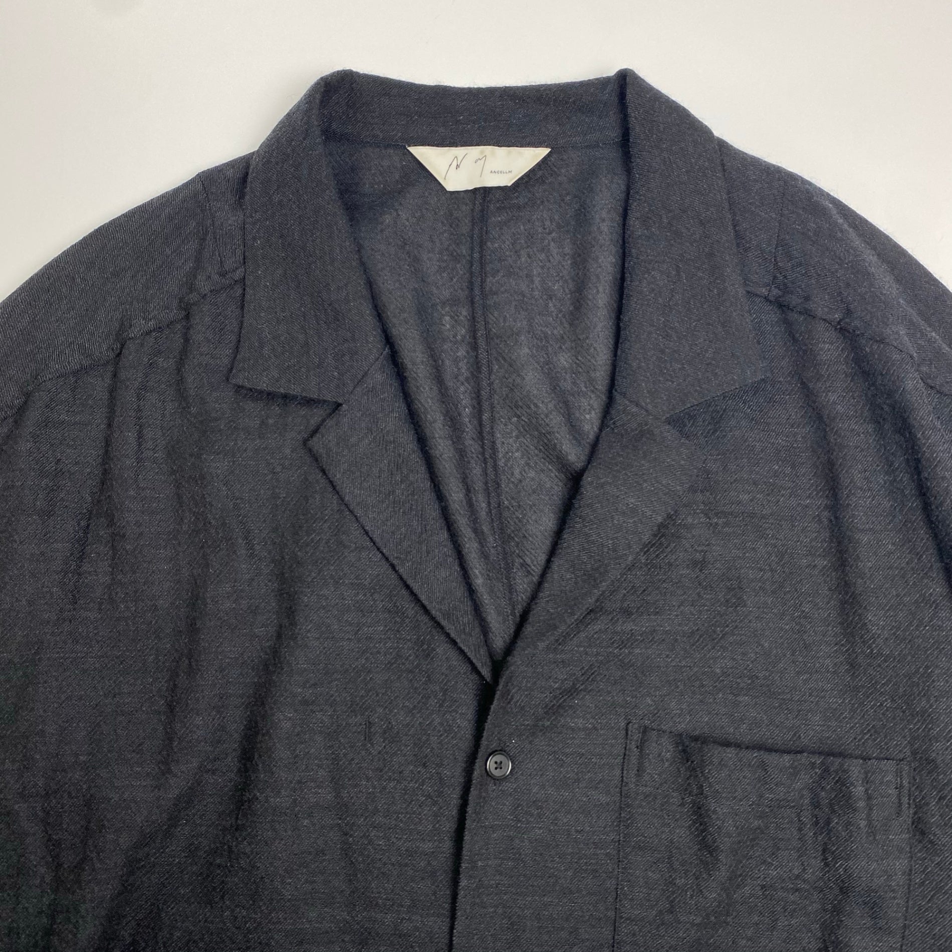 ancellm アンセルム / WOOL KERSEY TAILORED SHIRT ウールカルゼ テーラード シャツ 25AW SIZE：2