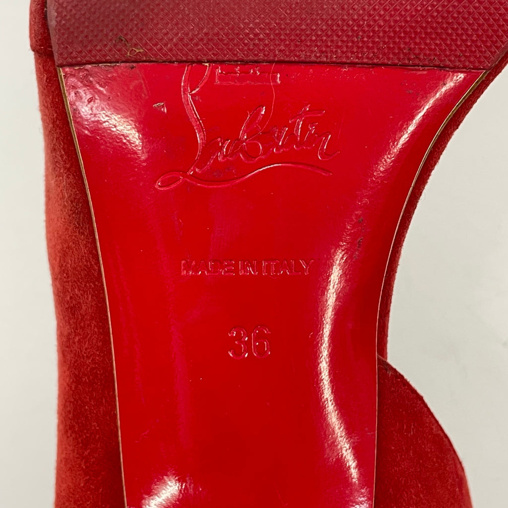 Christian Louboutin / メタルヒールスウェードパンプス 箱付 参考定価：120,000程度 SIZE:36
