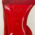 Christian Louboutin / メタルヒールスウェードパンプス 箱付 参考定価：120,000程度 SIZE:36