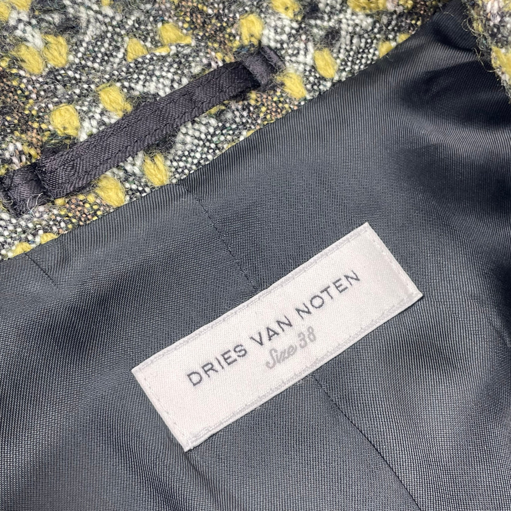 DRIES VAN NOTEN ドリスヴァンノッテン / ファンシーツイードジャケット 参考定価：200,000程度 SIZE：38