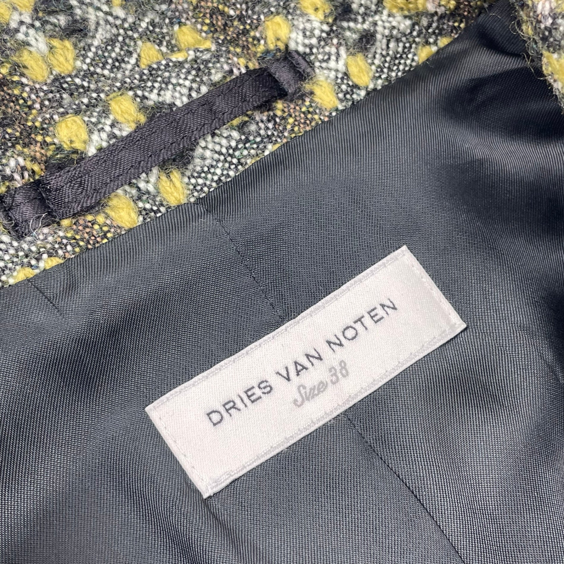 DRIES VAN NOTEN ドリスヴァンノッテン / ファンシーツイードジャケット 参考定価：200,000程度 SIZE：38