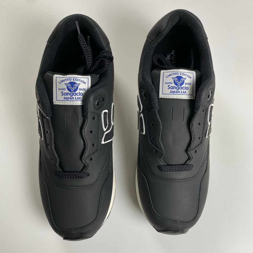 【未使用】 SANGACIO サンガッチョ / Be BLACK STONE オイルドレザー スニーカー 100足限定 参考定価：26,000+tax