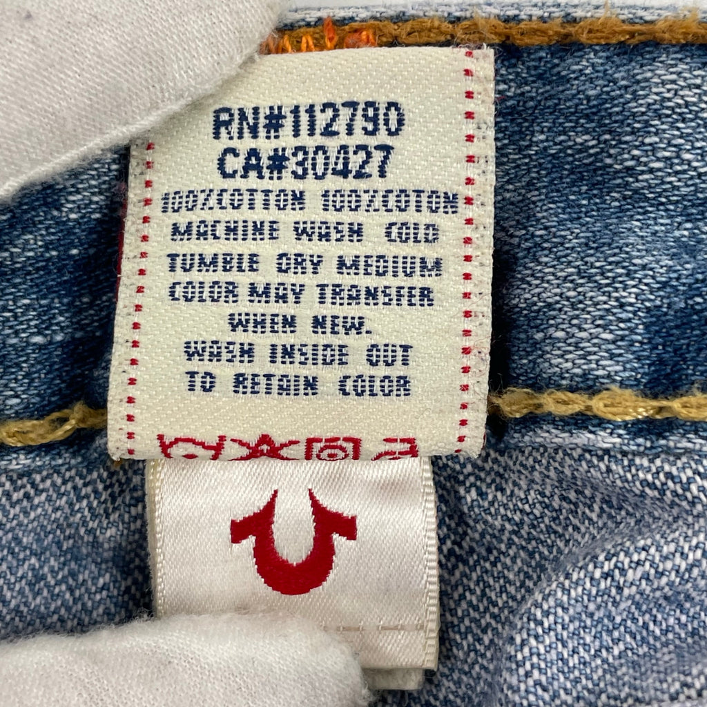 TRUE RELIGION / USA製 JOEY BIG T ダメージ加工フレアデニムパンツ SIZE:28