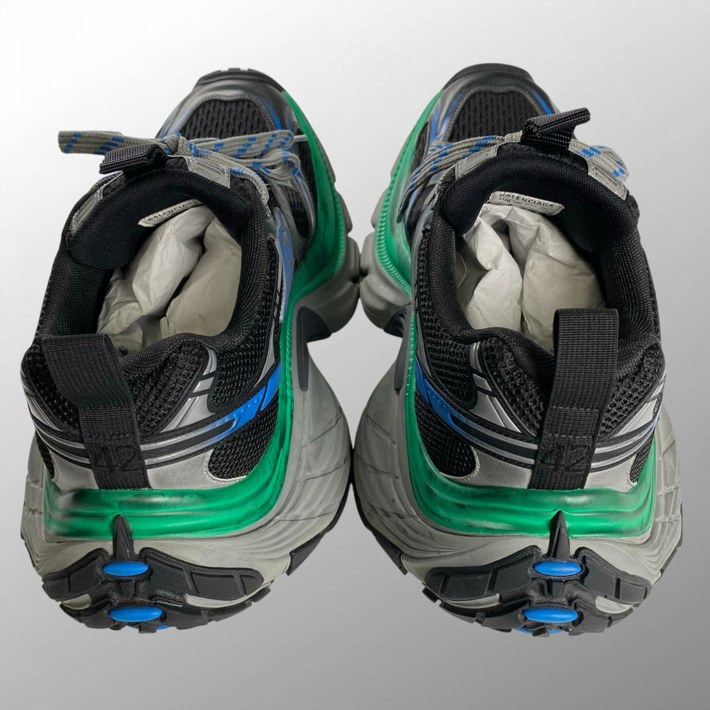 【鑑定済み】 BALENCIAGA バレンシアガ / 10XL ローカットスニーカー 希少カラー ブラック グリーン ダメージ加工 784344 SIZE：27.5