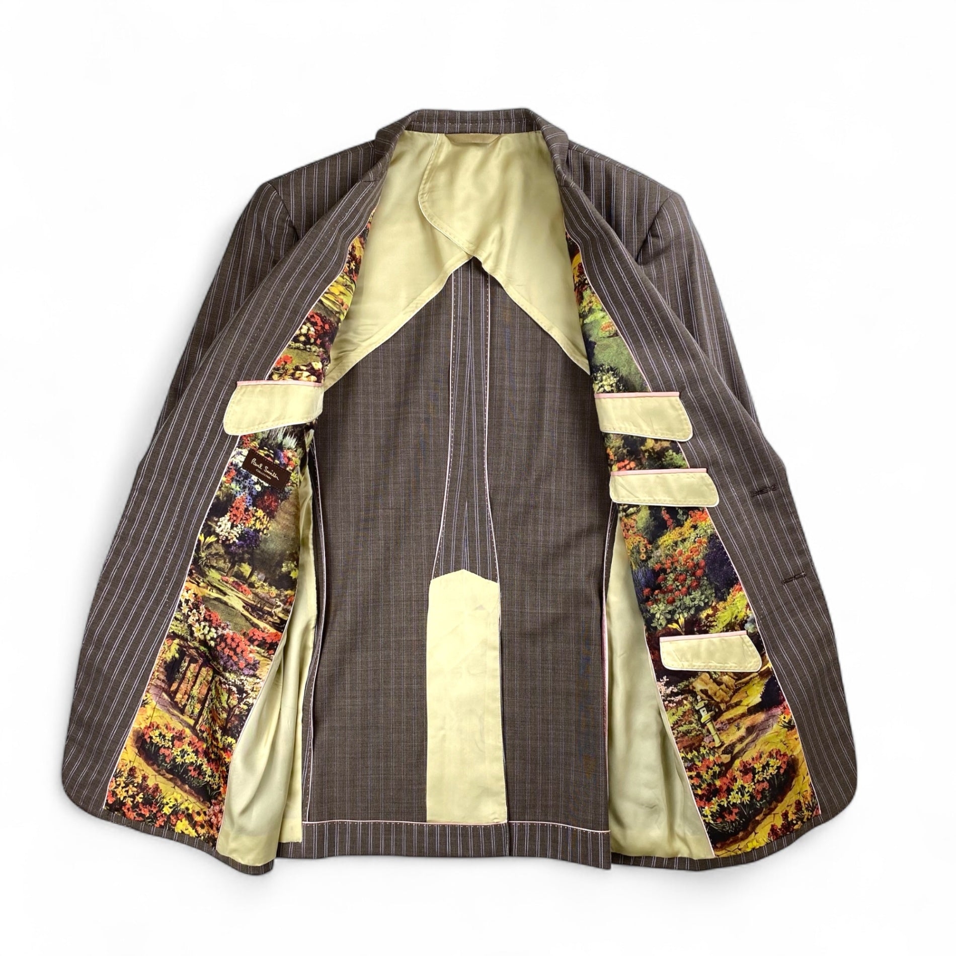 【スペシャル】Paul Smith COLLECTION ポールスミスコレクション / ウール×シルク デザインスーツ MK.134004 MD,2581 SIZE:L